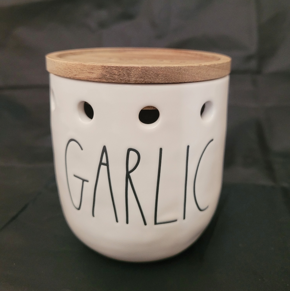 Rae dunn mini garlic canister